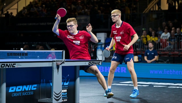 The table tennis superstars Alexis and Felix Lebrun