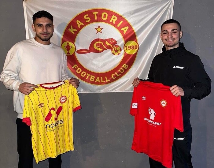 Nikolaos Kokkas (rechts) kickte in der 3. griechischen Liga auch für Kastoria.