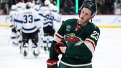 Marco Rossi's Minnesota Wild were beaten by Utah. (Bild: AP ( via APA) Austria Presse Agentur/ASSOCIATED PRESS)