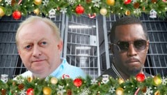 Alfons Schuhbeck und P. Diddy verbringen Weihnachten im Gefängnis – was es zu essen gibt, wurde jetzt bekannt. (Bild: Krone KREATIV/dpa/Andreas Gebert Willy Sanjuan/Invision/AP Stock Adobe)