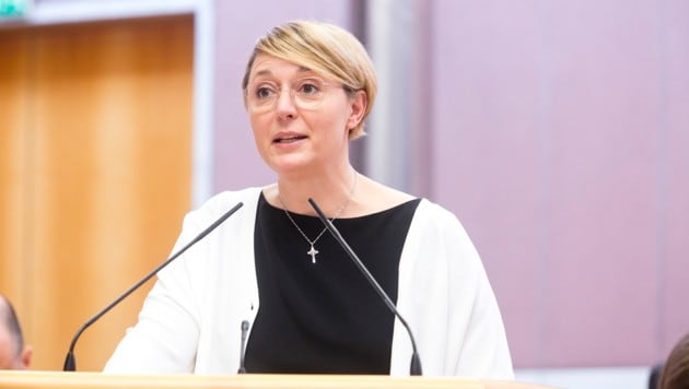 Andrea Kerbleder ist die Spitzenkandidatin der FPÖ Feldkirch. (Bild: Mathis Fotografie)