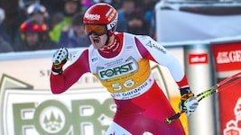 Stefan Eichberger jubelt in Gröden.