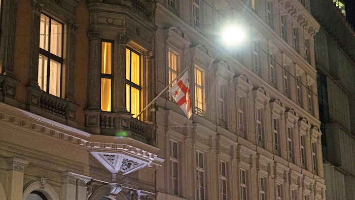 The Georgian embassy on Rudolfsplatz.