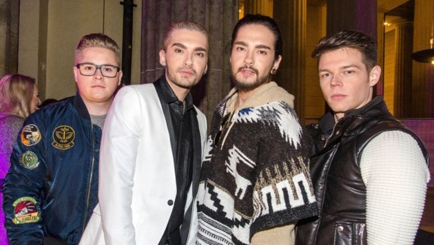 Gustav Schaefer, Bill Kaulitz, Tom Kaulitz und Georg Listing von Tokio Hotel (Bild: www.viennareport.at/Foto: K. Werner / Future Image)