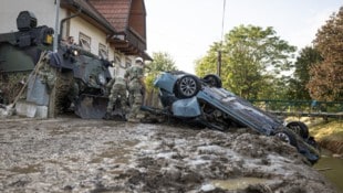 Das Bundesheer war in Niederösterreich von Mitte September bis zum 19. Dezember im Dauereinsatz. Mit Einsatzende zog man nun Bilanz. (Bild: BMLV/Daniel TRIPPOLT)