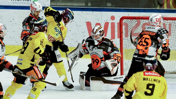 99ers-Goalie Jonas Gunnarsson hielt erstmals den Kasten sauber.