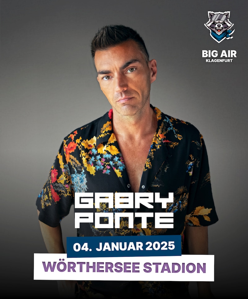 Gabry Ponte, der italienische DJ und Produzent, ist eine Ikone der elektronischen Musikszene. Als Gründungsmitglied von Eiffel 65 wurde er mit Hits wie „Blue (Da Ba Dee)“ weltberühmt und festigte seinen Erfolg kürzlich mit „Thunder“. Mit über 3 Milliarden globalen Streams, über 15 Millionen monatlichen Hörern auf Spotify, 2 Diamant-, 44 Platin- und 24 Gold-Zertifizierungen hat der Grammy-nominierte italienische Deejay mit seinen energiegeladenen Beats und mitreißenden Remixen die Dancefloors weltweit erobert. Ponte ist bekannt für seine einzigartige Kreativität und sein Gespür für Melodien, die ihn zu einer festen Größe in der EDM-Welt machen. (Bild: Limited Events)