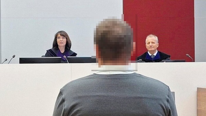 Karl Mitterhöfer bei seiner letzten Hauptverhandlung als Beisitzer.