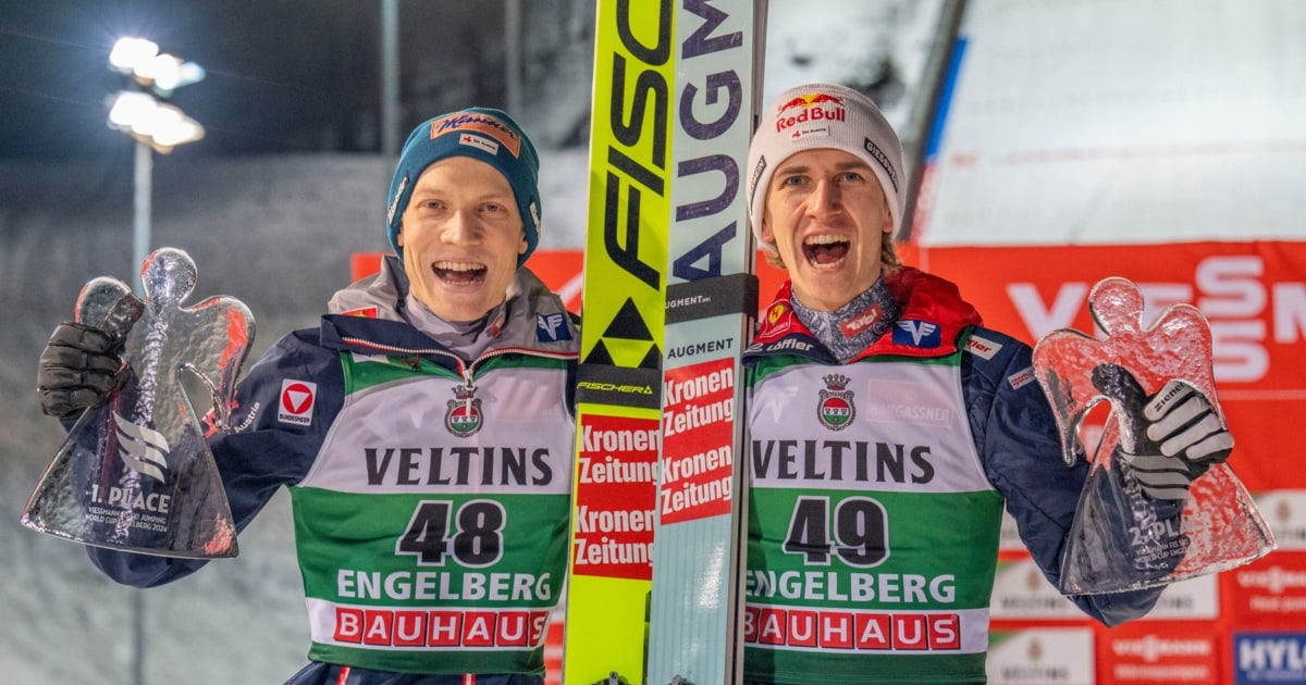 ÖSV Eagles Celebrate Double Victory in Engelberg