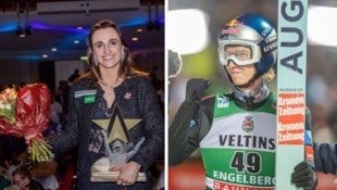 Sportler des Jahres: Lara Vadlau (li.) und Daniel Tschofenig. (Bild: GEPA/gepa)