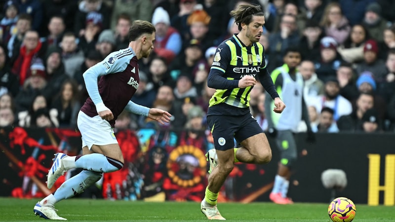 Jack Grealish wechselte 2021 für 117,5 Millionen Euro von Aston Villa zu Manchester City. (Bild: AFP/APA/Paul ELLIS)