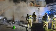 Rund 40 Einsatzkräfte bekämpften das Feuer.
