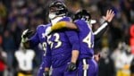 Großer Jubel bei den Baltimore Ravens (Bild: AP ( via APA) Austria Presse Agentur/ASSOCIATED PRESS)