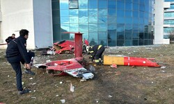 Nach dem Absturz war von dem Helikopter nur mehr ein Trümmerhaufen übrig.