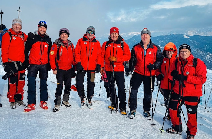 Bergretter sorgten für die Sicherheit der Wanderer.