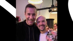 Moderator Kai Pflaume (li.) mit Sportler Patrick Lange