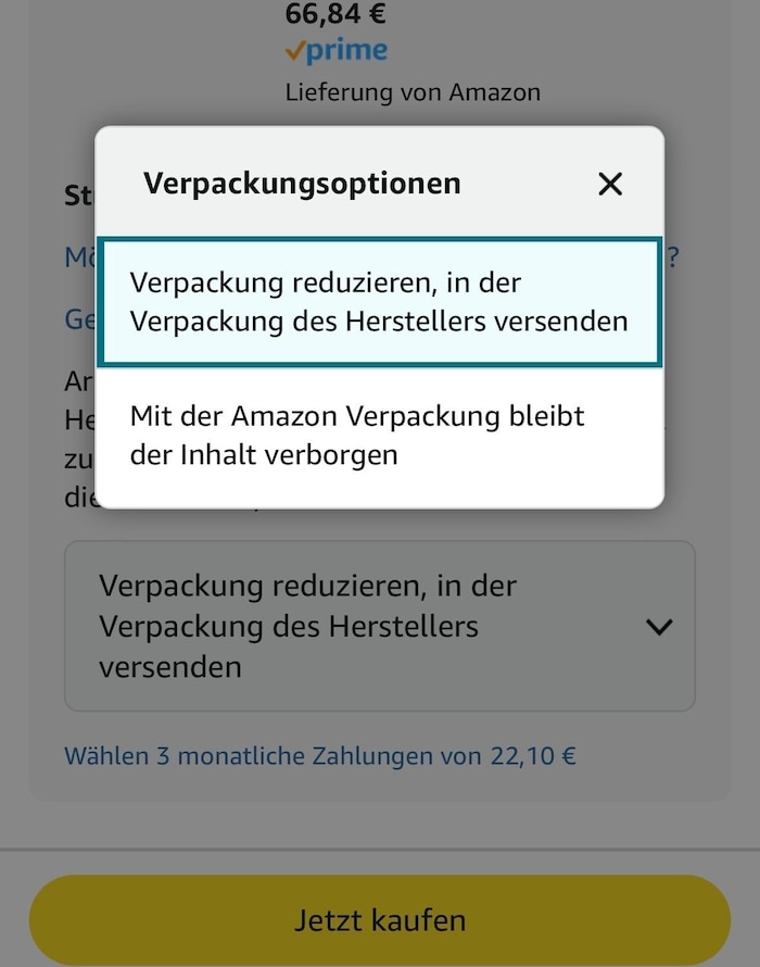 Aufpassen bei der Bestellung.