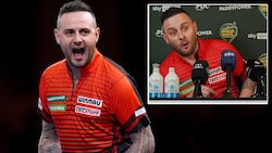 Joe Cullen sorgte nach seinem Auftaktsieg bei der Darts-WM für Wirbel.  (Bild: ASSOCIATED PRESS, twitter.com/joshpearson180)