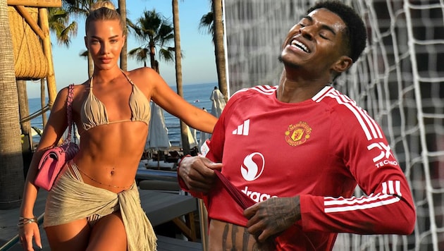 Grace Jackson will von Marcus Rashford offenbar nichts mehr wissen. (Bild: AFP/Oli SCARFF, instagram.com/gracexrosa)