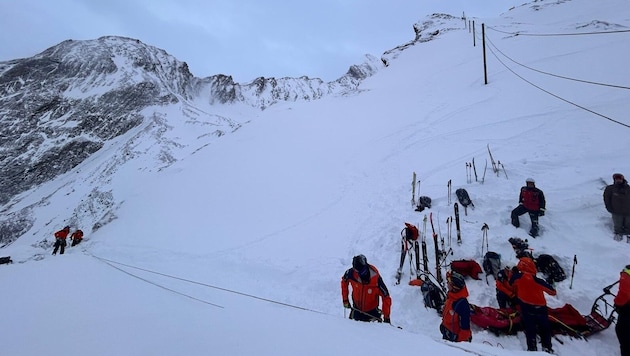 Die Bergrettung Kaprun rettete den 27-jährigen Wiener. (Bild: Bergrettung Kaprun)