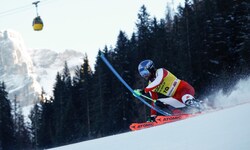 Marco Schwarz hatte mit der Piste in Alta Badia seine Probleme.