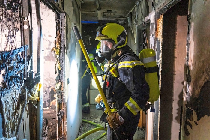When the alarm goes off, firefighters have to go out immediately on Christmas Eve.