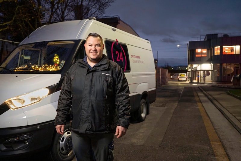 Patrick Sax ist für Notfälle in Bereitschaft. (Bild: Karo Pernegger)