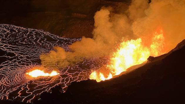 Kilauea is one of the most active volcanoes in the world and a popular tourist destination. (Bild: AP)