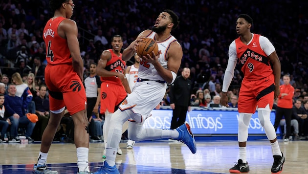 Knicks-Star Karl-Anthony Towns (Bild: AP ( via APA) Austria Presse Agentur/ASSOCIATED PRESS)