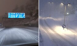 Auf der Inntalautobahn bei Innsbruck (links) und bei Seefeld herrschten tief winterliche ...