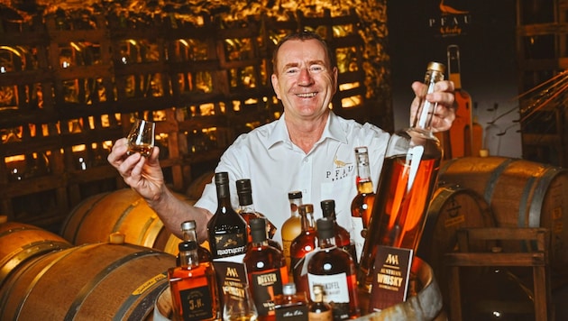 Valentin Latschen also offers Austrian whisky. (Bild: Evelyn Hronek/EVELYN HRONEK)