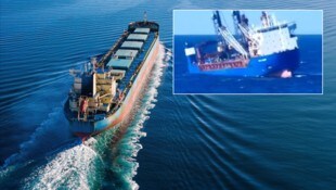 Das Schiff soll Teil der sogenannten Schattenflotte sein, die Russland für seine Öl- und ...