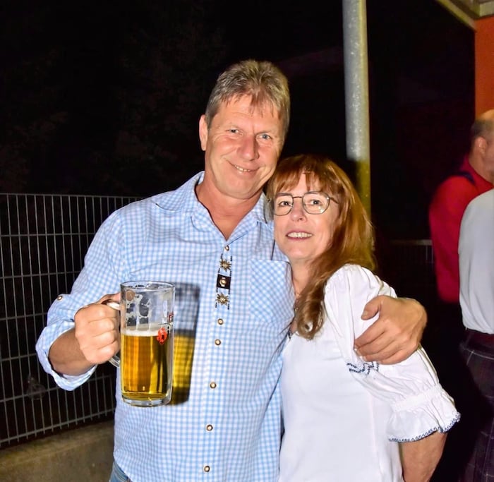 The beer with his sweetheart Pauline tastes good again.