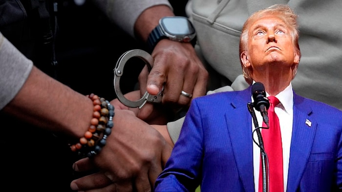 „Wir werden wieder ein Land mit Recht und Ordnung sein“, verspricht Trump amerikanischen ...