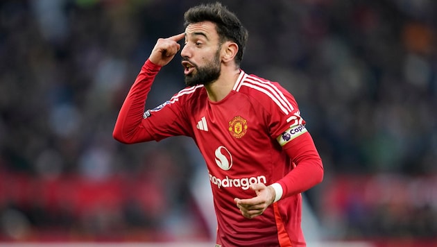 Können Bruno Fernandes und seine „Red Devils“ die „Wolves“ zähmen?  (Bild: AP ( via APA) Austria Presse Agentur/ASSOCIATED PRESS)