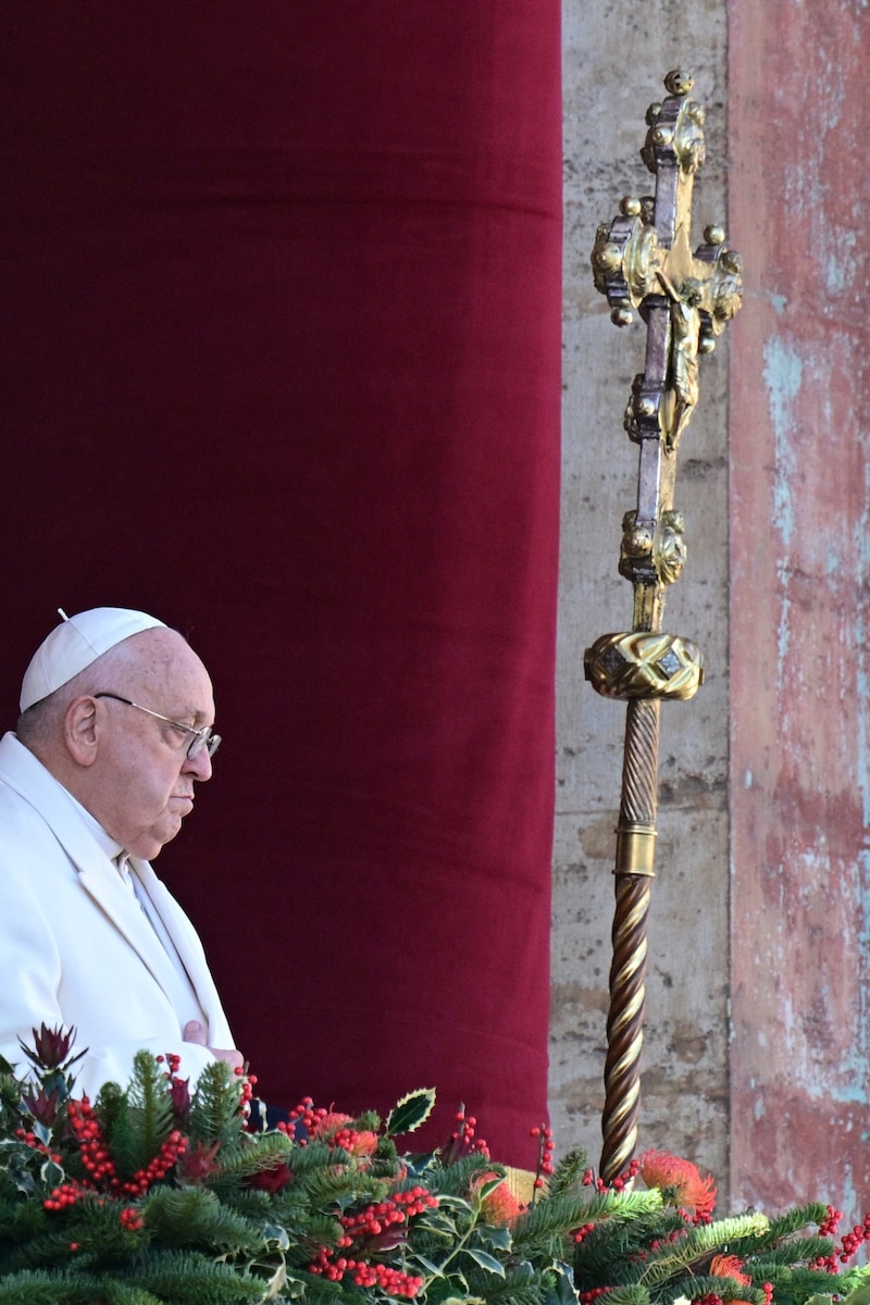 Papst Franziskus am Christtag (Bild: AFP or licensors)