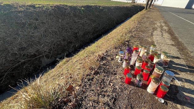 Passers-by placed candles at the spot where the woman was found. (Bild: Jauschowetz Christian)