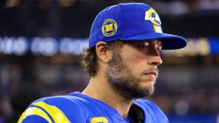 Quarterback Matthew Stafford hat drei kleine American-Football-Fans an Weihnachten überrascht. (Bild: AFP/APA/Getty Images via AFP/GETTY IMAGES/Katelyn Mulcahy)