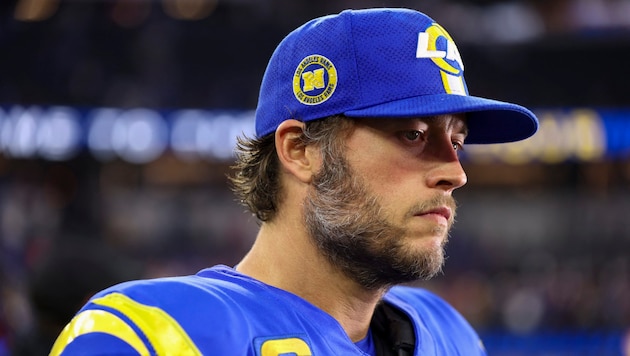 Quarterback Matthew Stafford surprised three little American football fans at Christmas. (Bild: AFP/APA/Getty Images via AFP/GETTY IMAGES/Katelyn Mulcahy)