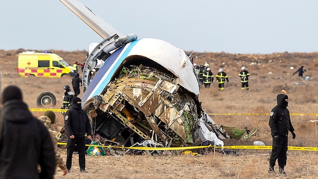 The tragedy occurred near the city of Aktau. (Bild: APA/AFP/Issa Tazhenbayev)