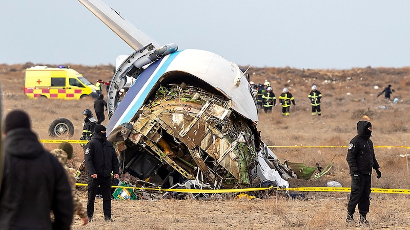 Das Drama hat sich in der Nähe der Stadt Aktau ereignet. (Bild: APA/AFP/Issa Tazhenbayev)