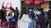 Der Ticketverkauf für Flüge am Donnerstag musste eingestellt werden. (Bild: Kyodo News)