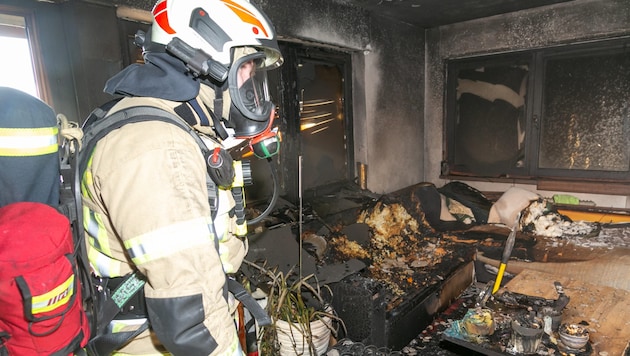 Die Wohnung wird für längere Zeit nicht bewohnbar sein.  (Bild: Mathis Fotografie)