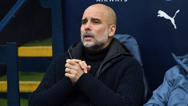 Man City coach Pep Guardiola (Bild: AP/ASSOCIATED PRESS)