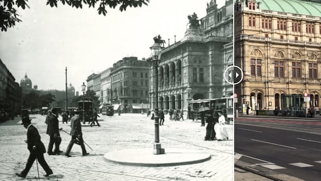 For 14 years, Alexander Fried from Vienna has been on the hunt for a photographic comparison of today and then. (Bild: zeitenspruenge.at)