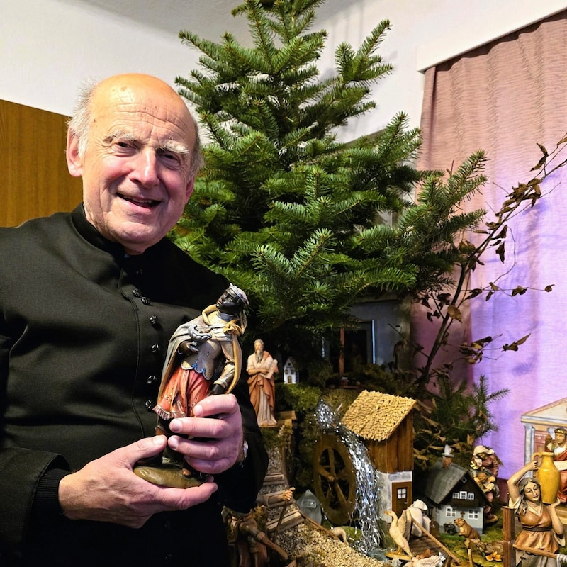 Der Ökogeistliche Kittl war knapp vor Weihnachten in Gottes Schöpfung fündig geworden. (Bild: Karl Piaty sen.)