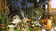 Wunder über Wunder zieren die liebevoll gestaltete Krippe des Schwammerl-Pfarrers.