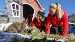 Die Pflegerinnen Michi und Eva kümmern sich um die Hoppler. Bis zum 24. Dezember waren die ...