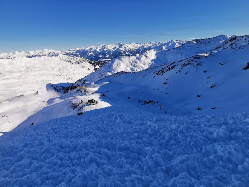 Der verhängnisvolle Hang von oben gesehen (Bild: zoom.tirol)