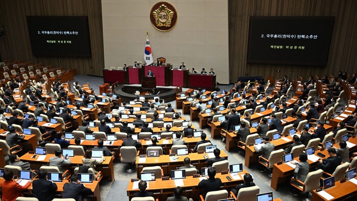 Das Parlament in Südkorea stimmte für die Absetzung.
